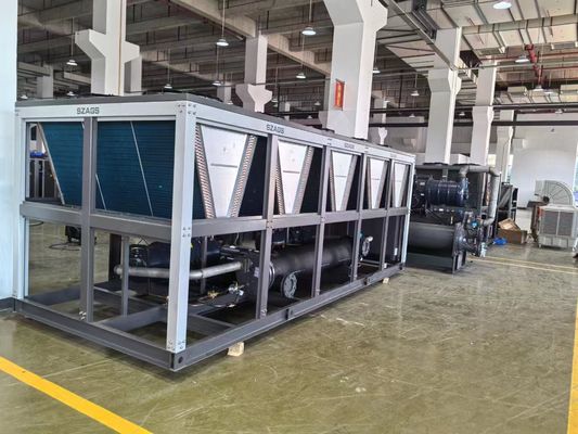 Купить 150HP воздушно-охлаждаемый винтовый охладитель Промышленные процессы Водоохладители для мультипликационных инжекционных литейных машин online manufacture