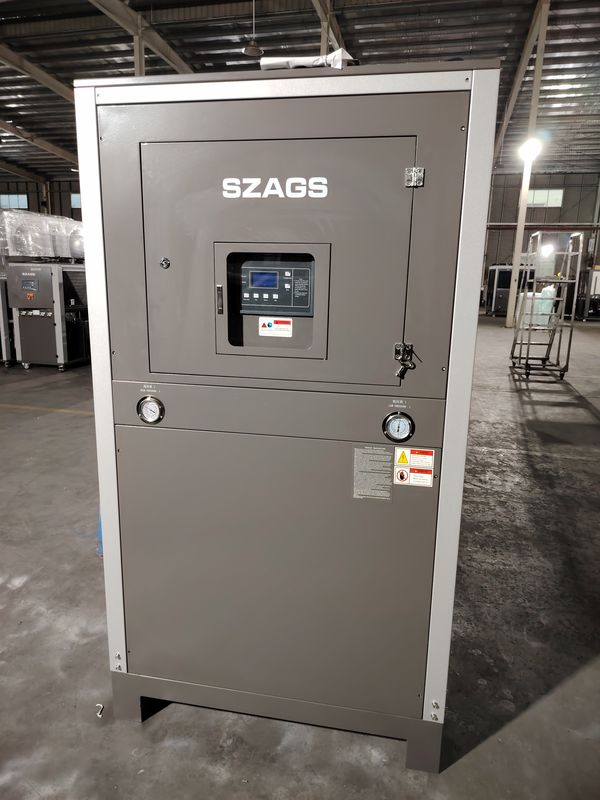 R134a Промышленный охладитель хладагента 110-480V Напряженный корпус и трубный испаритель