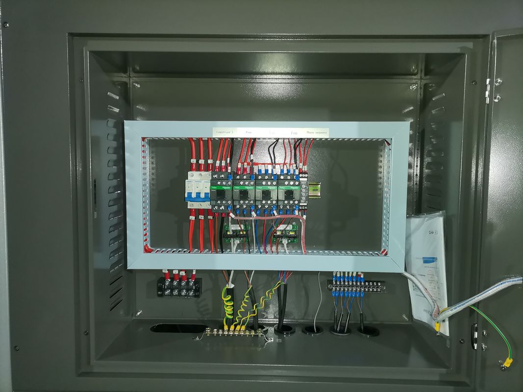 R134a Промышленный охладитель хладагента 110-480V Напряженный корпус и трубный испаритель