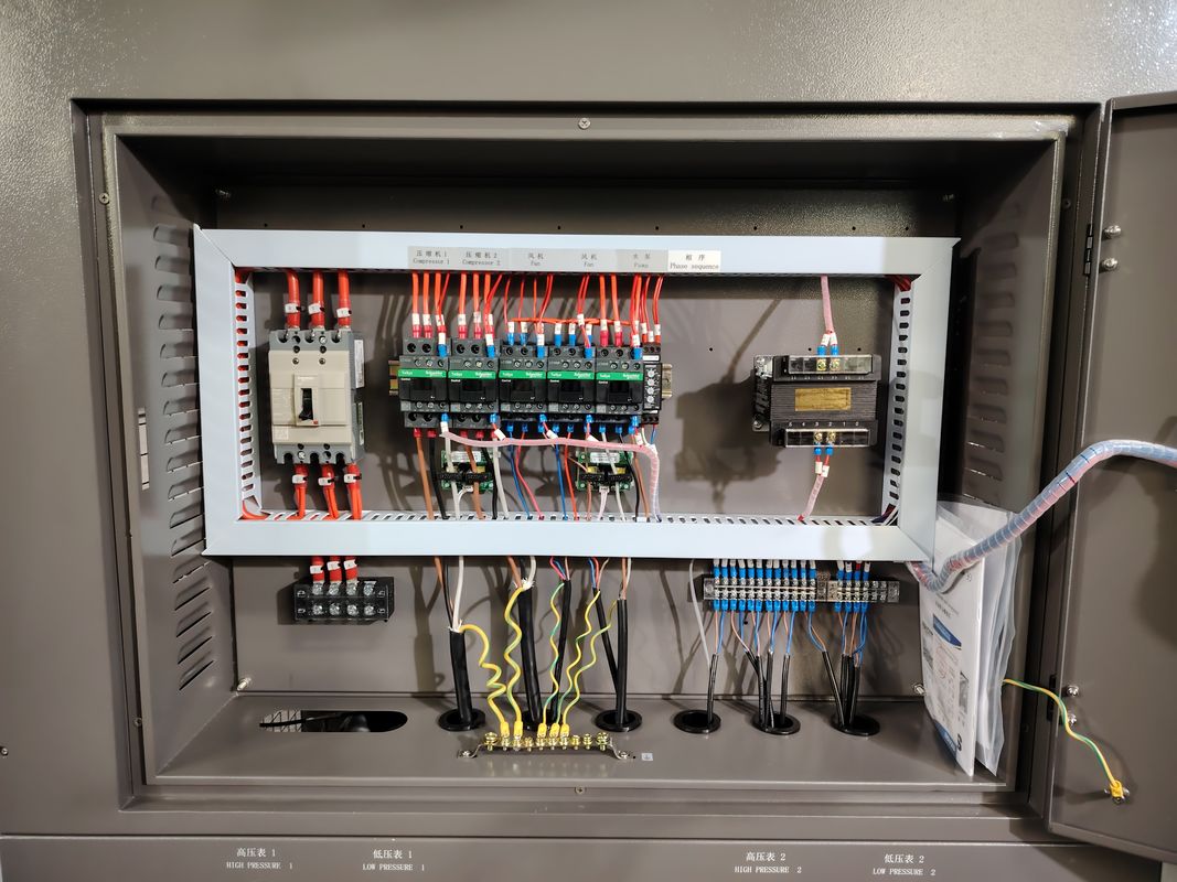 R134a Промышленный охладитель хладагента 110-480V Напряженный корпус и трубный испаритель