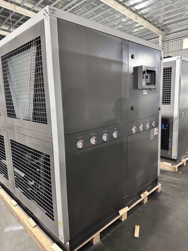 Производственное предложение 60HP воздушно-охлажденный промышленный водяной холодный 60 тонн скрутный тип гликоль холодный с четырьмя скрутными компрессорами