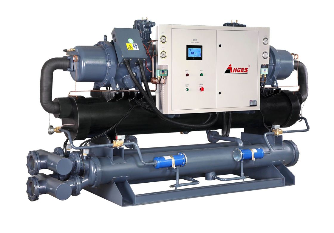 AGS-100WSH 100HP Водоохлаждаемый винтовой охладитель для экструзирования пластмасс и обработки плесени с полугерметическим винтовым компрессором