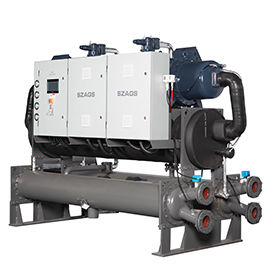 AGS-100WSH 100HP Водоохлаждаемый винтовой охладитель для экструзирования пластмасс и обработки плесени с полугерметическим винтовым компрессором